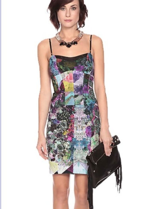 Nicole Miller Dresses & Skirts - Nicole Miller Patchwork Floral Bodycon Dress | Size 4